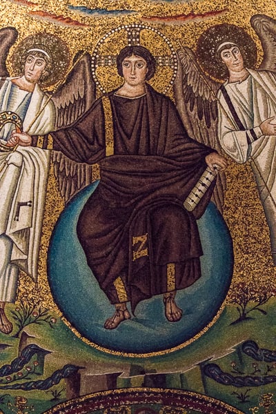 Détail d'une mosaïque de San Vitale