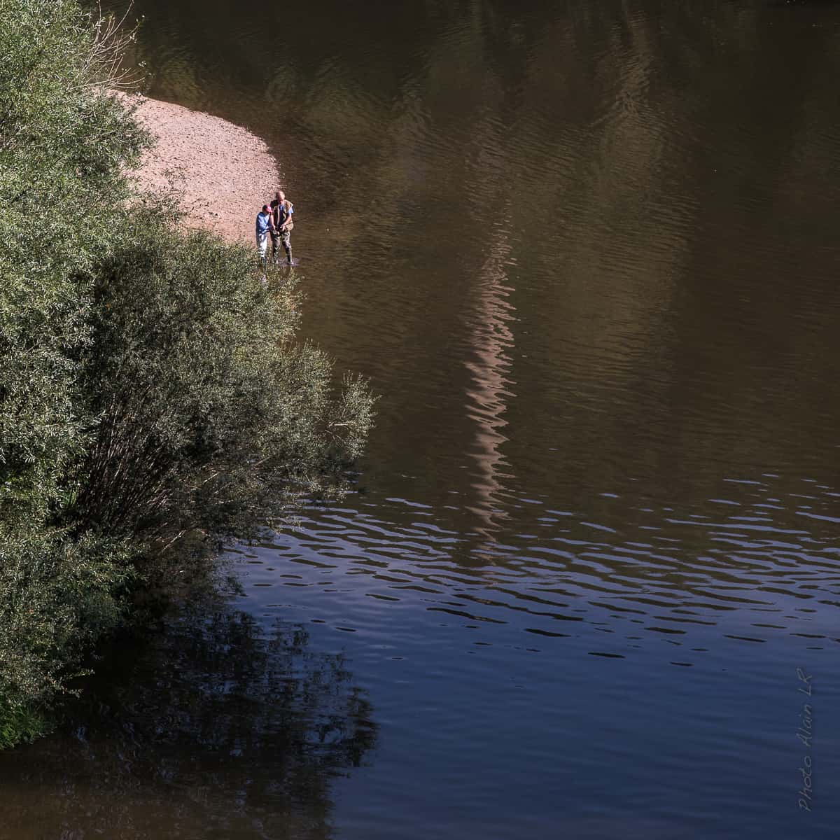 Pêcheurs en bord de Loire