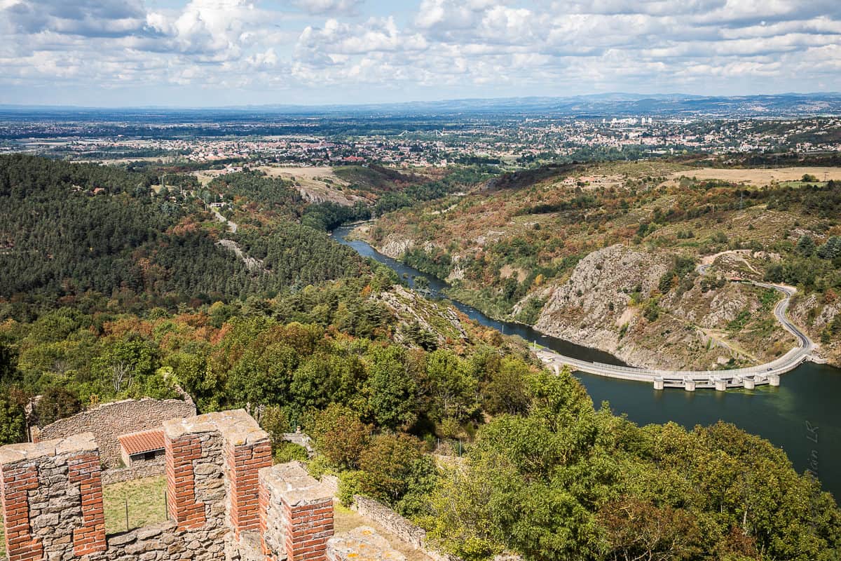 vue sur le barrage de Grangent